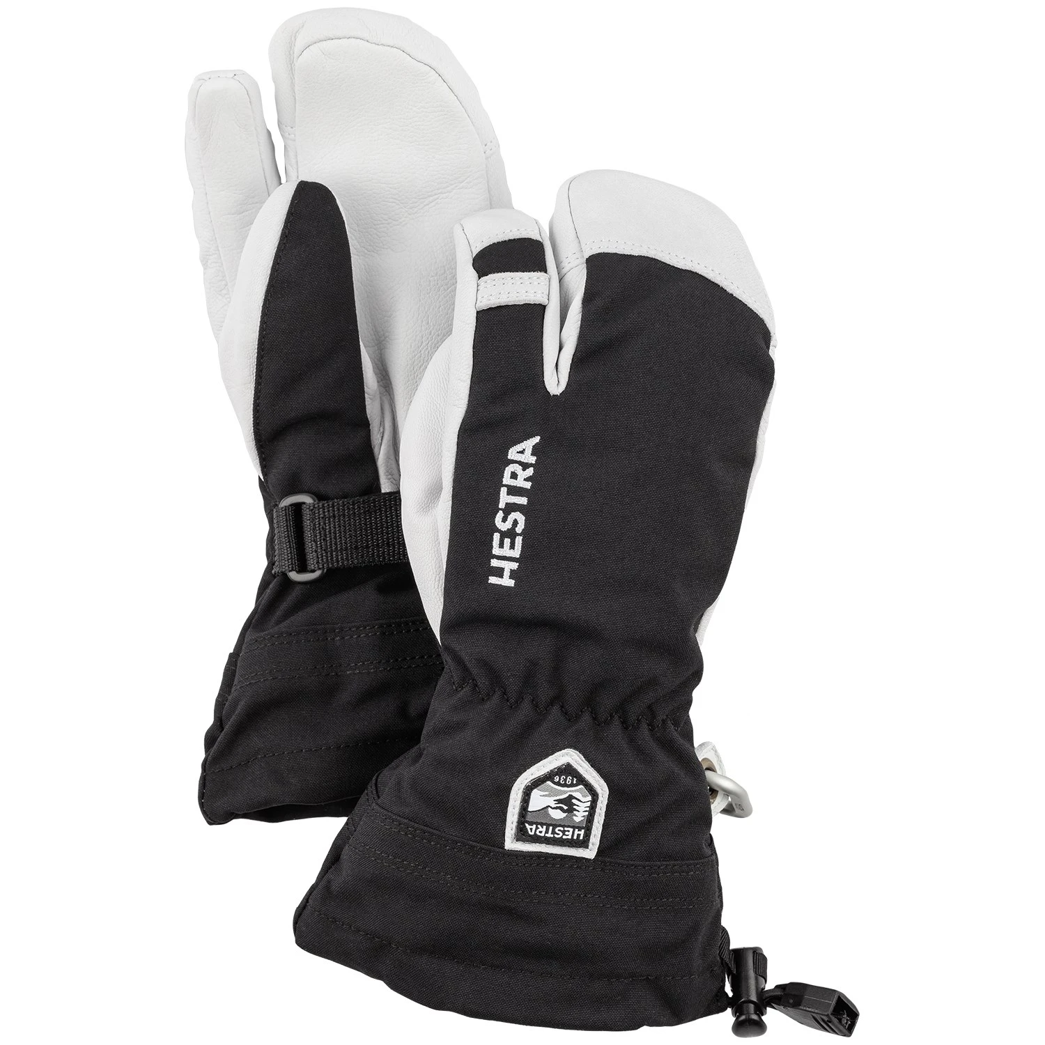 Hestra Army Leather Heli Ski Jr. 3-Finger Mittens - Big Kids' 3 Hestra Army Leather Heli Ski Jr. 3-Finger Mittens - Big Kids' - Image 3