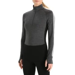 Icebreaker 260 ZoneKnit Long-Sleeve Half Zip Top + Leggings - Women's 2023 -Dakine Shop icebreaker 260 zoneknit long sleeve half zip top leggings women s 2023 1 8